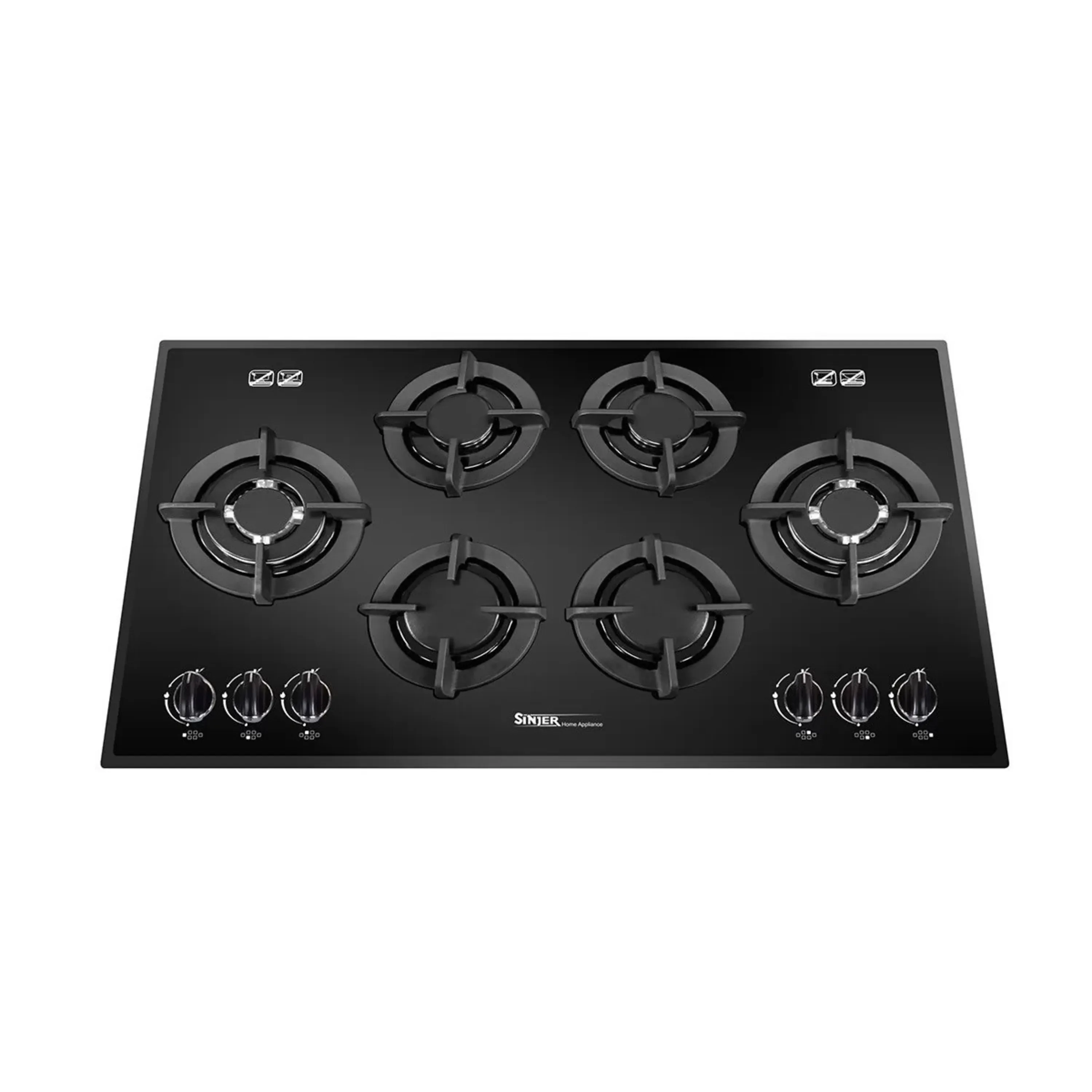 اجاق گاز صفحه ای 6 شعله سینجر مدل SDG600W اجاق گاز صفحه ای 6 شعله سینجر مدل SDG600W